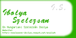 ibolya szelezsan business card