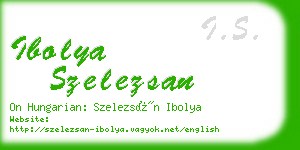 ibolya szelezsan business card